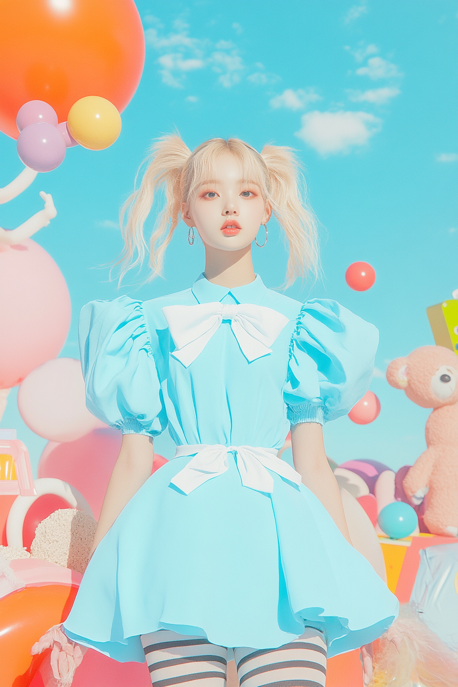 九游体育AI生图-甜美女孩(图3)